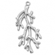 Stainless steel charms coral Silver