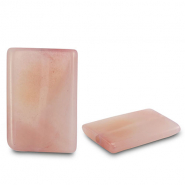 Natural stone beads Agate rectangle Transparent Peach Pink