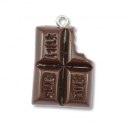Resin pendants chocolate Dark Brown