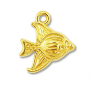 Stainless steel charms fish Gold