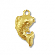 Stainless steel charms fish Gold