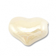 DQ greek ceramic beads heart Off White