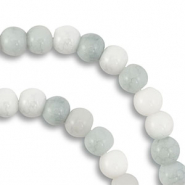 6 mm glass beads Light Grey