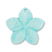 Shell charm flower Light Blue
