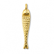 DQ European metal charms fish Gold (Nickelfree)