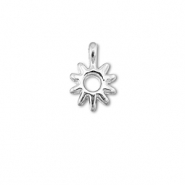 DQ European metal charms sun Antique Silver (Nickelfree)