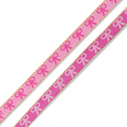 BY31&reg; Ribbon text bows Dark Pink-Light Pink-Gold