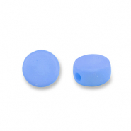Acrylic beads disc Blue
