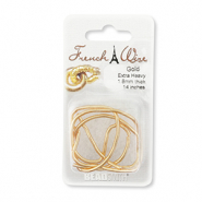 Beadsmith French wire extra heavy 1.8mm Gold