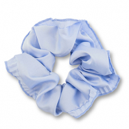 Scrunchie hair tie silky Blue