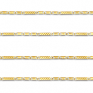 Stainless steel findings belcher chain flat Gold