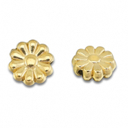 Stainless steel beads flower Gold