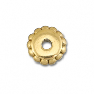 Stainless steel beads spacer 6mm Gold