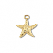 Stainless steel charms starfish Gold