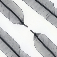 Trendy shoe laces organza Black