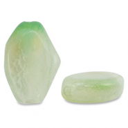 Natural stone beads Chalcedony irregular Light Green