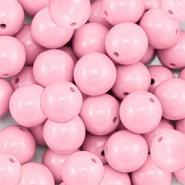 18 mm DQ acrylic beads Light Pink