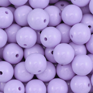 16 mm DQ acrylic beads Pastel Lilac