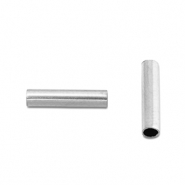 Stainless steel beads tube 8mm Silver