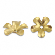 Stainless steel findings bead cap flower Gold