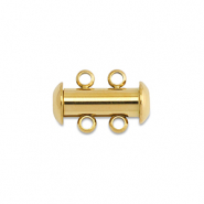 Stainless steel findings multi-strand magnetic clasp Gold
