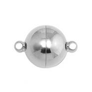 Stainless steel findings magnetic clasp ball 16mm Silver