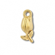 Stainless steel charms tulip Gold