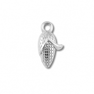Stainless steel charms corn on the cob Silver