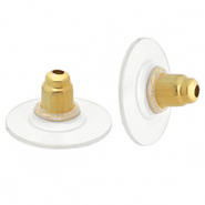 Stainless steel findings earring backs Gold