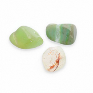 Natural stone beads Agate Multicolour Green