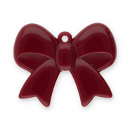 Statement charms bow Rust Red