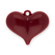 Statement charms heart Rust Red