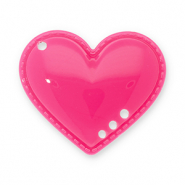 Statement charms heart Dark Pink