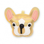 Statement charms dog Gold Holographic-White-Black-Salmon Pink