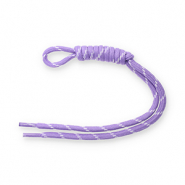 Keychain paracord Purple-White