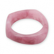 Bracelets bangle resin Mauve Pink