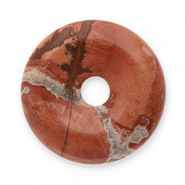Natural stone charms Agate donut 16mm Red Brown