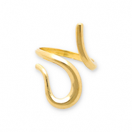 Stainless steel rings snake Gold