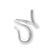 Stainless steel rings snake Silver