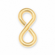 Eco-brass&reg; DQ European metal findings jump ring "8" Gold (Nickelfree)