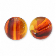 Resin beads 14mm Topaz Brown