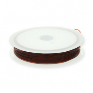 Elastic cord 0.8mm Brown