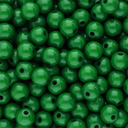 8 mm acrylic beads shiny Green