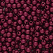 4 mm acrylic beads shiny Burgundy Brown