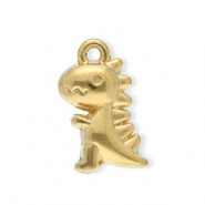 Stainless steel charms dinosaur Gold