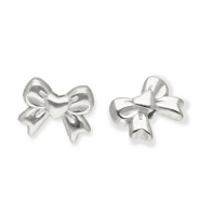 Stainless steel beads bow Silver