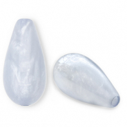 Polaris Elements drop shaped beads Polmo Sky Blue