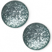 7 mm classic Polaris Elements cabochon Paipo Petrol Green