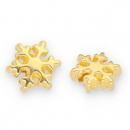 DQ European metal beads snowflake Gold (Nickelfree)