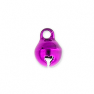 Metal charms little bells 6mm Purple